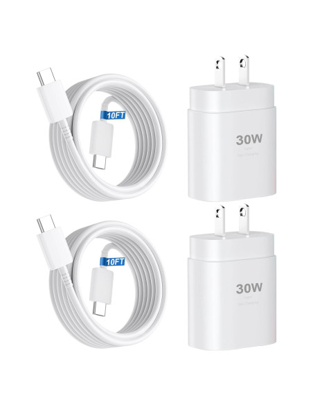 Cargador Rápido USB C 30W para iPhone 16 15 + Cable 10FT Cargador Rápido USB C 30W para iPhone 16 15 + Cable 10FT