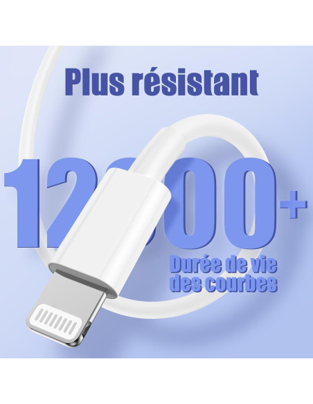 Paquete de 4 cables USB C a Lightning 6 pies Essri carga rápida Paquete de 4 cables USB C a Lightning 6 pies Essri carga rápida