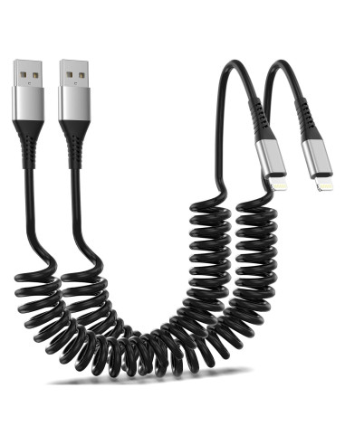 Cable USB a Lightning Enrollado Umefly 3FT Carga Rápida