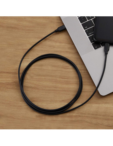 Cable de carga rápida USB-C 2.0 Amazon Basics 1.83m 60W