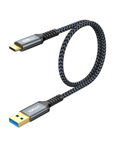 Cable USB C SUNGUY 0.46m 10Gbps Carga Rápida Android Auto