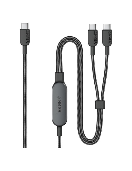 Cable USB-C a USB-C Anker 1.22m 140W Carga Rápida Negro Cable USB-C a USB-C Anker 1.22m 140W Carga Rápida Negro