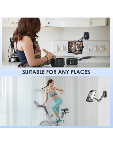 Soporte de Pared para Tablet TYFan Ajustable 360 Aluminio