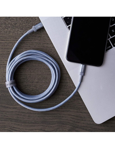 Cable de carga rápida USB-C a Lightning Amazon Basics 1.83m Gris