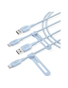 Cable Anker USB A a USB C Bio-Braided 1.83 m Azul (2 Pack)