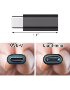 Adaptador Lightning a USB C BlingKingdom para iPhone 15/16 2