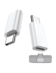 Adaptador de Micrófono Lavalier Lightning a USB-C Fidioto - Paquete de 2