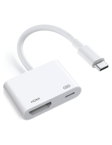 Adaptador USB C a HDMI 4K 60Hz MFi para iPhone 16/15