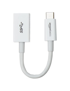 Adaptador USB-C a USB-A 3.1 Gen1 Amazon Basics Blanco