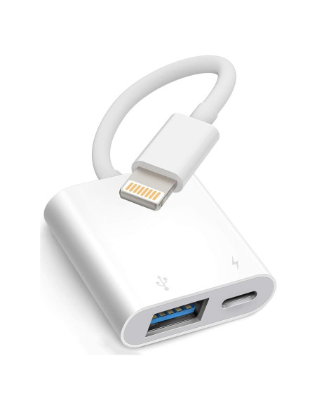 Adaptador USB Lightning a USB Wahbite para iPhone/iPad Adaptador USB Lightning a USB Wahbite para iPhone/iPad