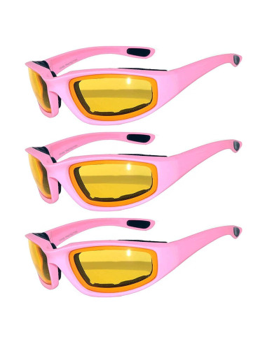 Juego de 3 gafas de sol para motocicleta UV400 - Unisex
