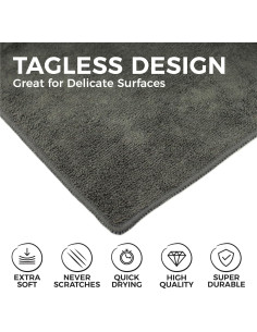 Toallas de Microfibra Multiusos La Compañía de Trapos 40.64cm - Paquete de 12 2