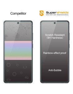 Protector de Pantalla Vidrio Templado Supershieldz para Samsung Galaxy A71 5G - 3 Unidades 2