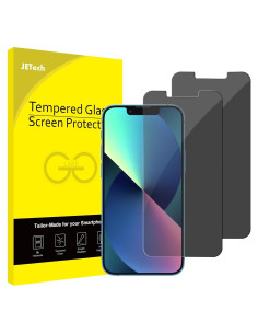 Protector de Pantalla Privado JETech para iPhone 13 Mini 12.8 cm, Vidrio Templado Anti Espía, Paquete de 2