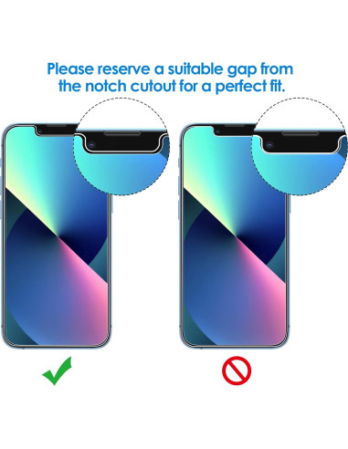 Protector de Pantalla Privado JETech para iPhone 13 Mini 12.8 cm, Vidrio Templado Anti Espía, Paquete de 2