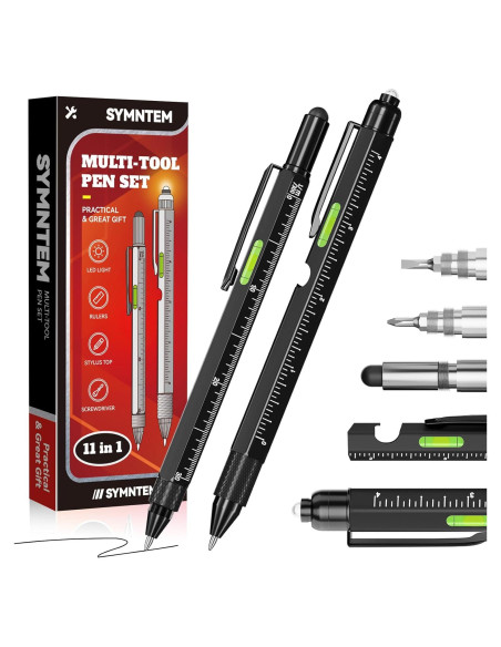 Bolígrafo Multitool 11 en 1 SYMNTEM con Luz LED Bolígrafo Multitool 11 en 1 SYMNTEM con Luz LED