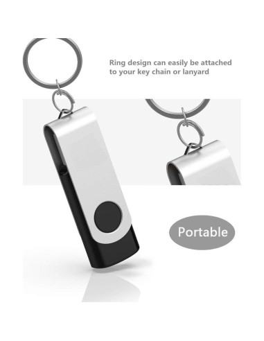 Paquete de 10 Unidades Flash USB 8GB Aiibe Negro