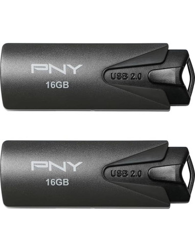 Pendrive PNY 16GB Attaché USB 2.0 - Paquete de 2 Unidades