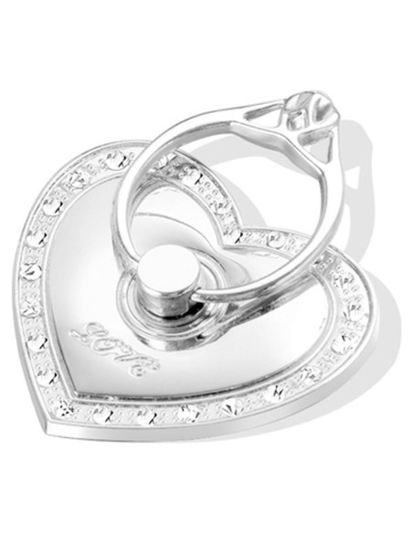 Soporte de Anillo para Teléfono TOPWOOZU Plata 360 Reutilizable Soporte de Anillo para Teléfono TOPWOOZU Plata 360 Reutilizable