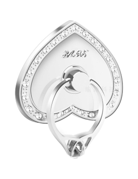 Soporte de Anillo para Teléfono TOPWOOZU Plata 360 Reutilizable Soporte de Anillo para Teléfono TOPWOOZU Plata 360 Reutilizable