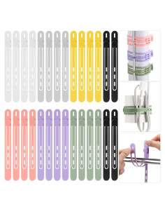 28 Correas de Silicona Reutilizables Teenyyou para Cables