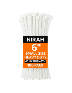 Bridas Transparentes Nirah 15 cm 100 pk 18 kg Nylon Multiusos