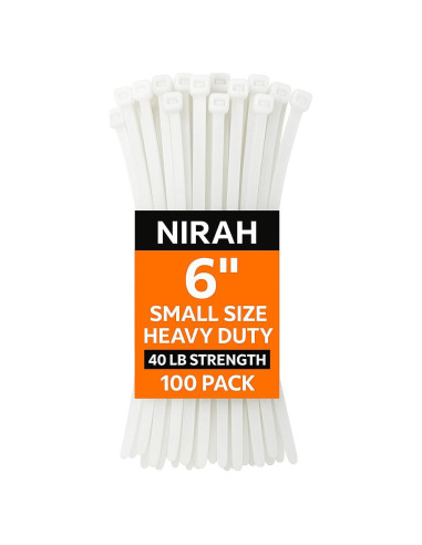Bridas Transparentes Nirah 15 cm 100 pk 18 kg Nylon Multiusos