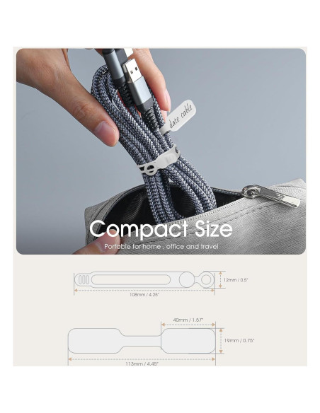 32 Piezas Etiquetas y Bridas de Cable Nearockle - Nylon Blanco 32 Piezas Etiquetas y Bridas de Cable Nearockle - Nylon Blanco
