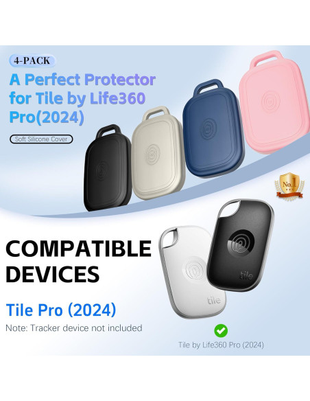 Funda de Silicona Impermeable para Tile Pro 2024 - 4 Piezas Funda de Silicona Impermeable para Tile Pro 2024 - 4 Piezas