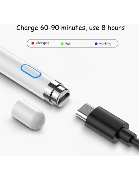 Lápiz Digital DOGAIN Stylus Recargable 1.5mm para iPad y Android Lápiz Digital DOGAIN Stylus Recargable 1.5mm para iPad y Android