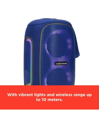 Altavoz Inalámbrico RadioShack 30W IPX5 con Luces RGB