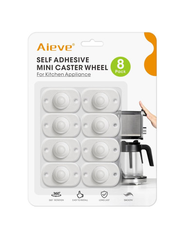Ruedas Giratorias Aieve, Paquete de 8 Ruedas Autoadhesivas