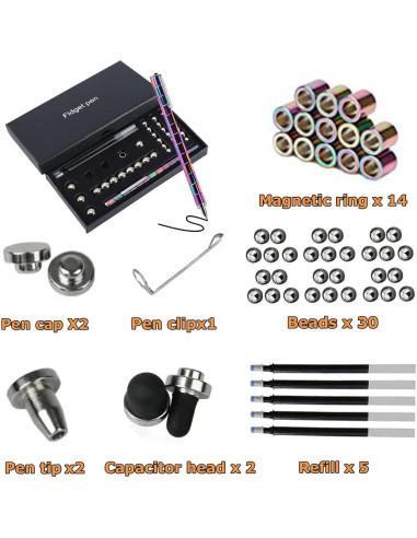 Bolígrafo Fidget Magnético TYJHAFN Multicolor 298g