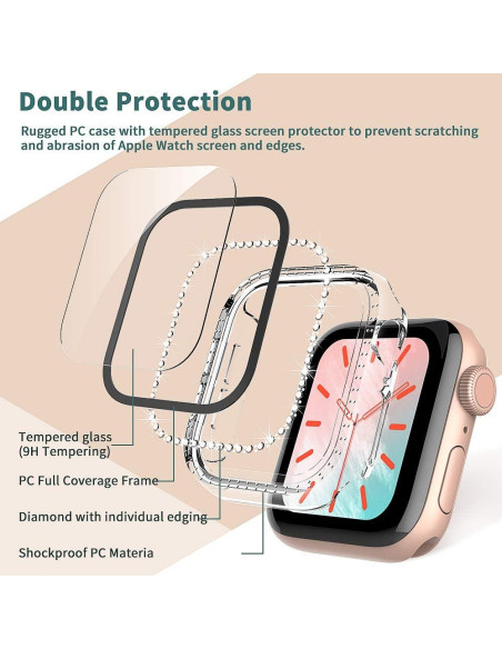 Funda Protectora TOCOL para Apple Watch 40mm con Protector Funda Protectora TOCOL para Apple Watch 40mm con Protector