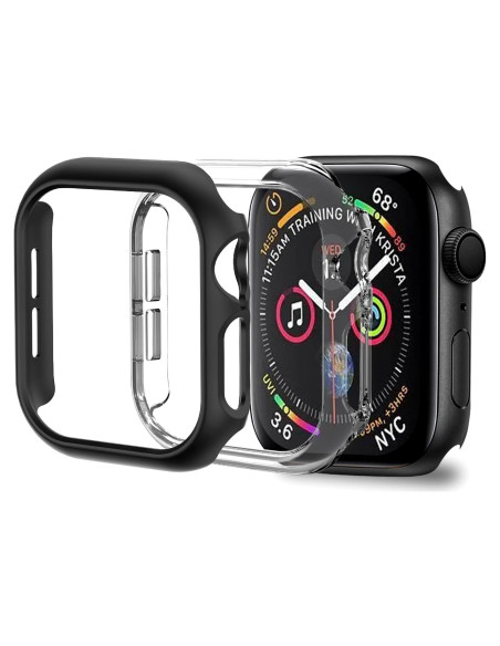 Funda Bumper para Apple Watch 44mm Jaroco - Negro y Transparente Funda Bumper para Apple Watch 44mm Jaroco - Negro y Transparente