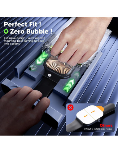 Protector de Pantalla WSKEN para Apple Watch 44mm - 4 Paquete