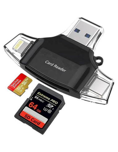 Lector de Tarjetas SD BoxWave AllReader para Divoom Pixoo-64