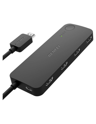 Interruptor HDMI 4 en 1 BENFEI 4K@60Hz 10M Compatible PS5