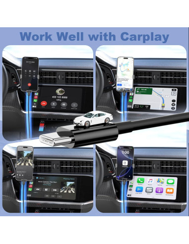 Cable USB A a USB C Uiiavs 3FT Carga Rápida 3A para iPhone 15/16