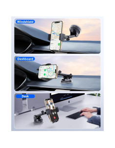 Soporte para Teléfono de Auto Pop-Tech con Ventosa 360 2