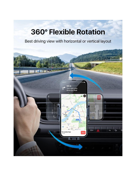 Soporte para Teléfono de Ventilación Andobil - Universal, 360 Soporte para Teléfono de Ventilación Andobil - Universal, 360