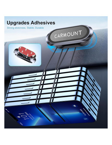 Soporte Magnético para Teléfono Auto Mag-Carmount 2-Pack