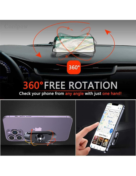 Soporte Magnético para Teléfono Auto Mag-Carmount 2-Pack Soporte Magnético para Teléfono Auto Mag-Carmount 2-Pack