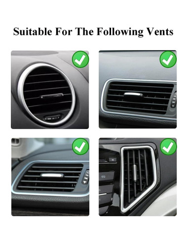 Clip de Ventilación para Ambientador de Coche ORIESSE 6 Piezas