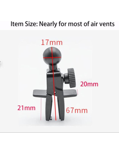 Soporte para Teléfono en Ventilación de Coche Peanutech