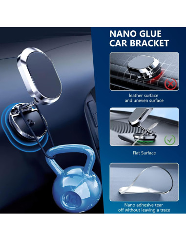 Soporte Magnético Plegable Rednow para Teléfono de Coche