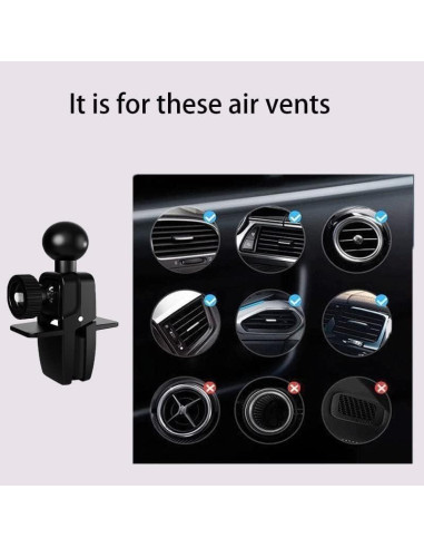 Soporte para Teléfono en Ventilación de Coche Peanutech