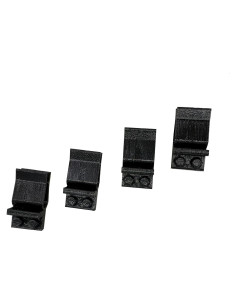 Soporte de Minifiguras para Ventilación JILINWEI 4 Pcs Negro
