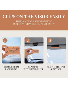 Ambientador de Auto ECOGREDA Lavanda - Clip de Visera, 30 días 2