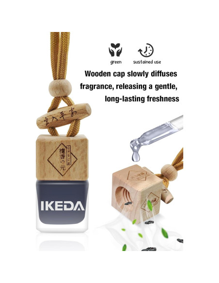 Ambientador de Auto Ikeda Scents Noche Oscura 10ml con Clip Ambientador de Auto Ikeda Scents Noche Oscura 10ml con Clip